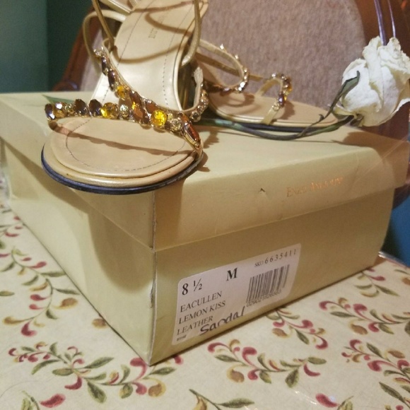 Enzo Angiolini Lucite Wedge Sandal - Picture 2 of 3